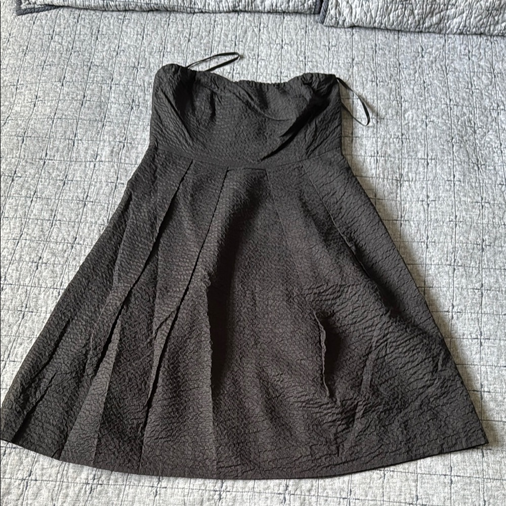 J. Crew Elegant Black Strapless Dress